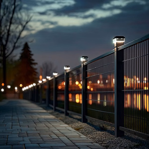 GreenBlue GB128 – 100×100 mm aurinkokäyttöinen LED-aitatolppavalo hämärätunnistimella