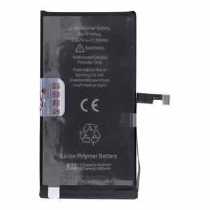 JCID Akku iPhone 15 Plus:lle 4650 mAh (suuri kapasiteetti)