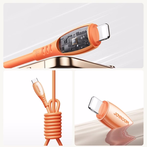Joyroom S-A59 Vibrant Series 30W USB-C - Lightning Kaapeli 1,2m - oranssi