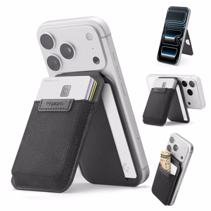 Spigen Slim Fold S314-4 MagSafe-magneettikorttikotelo puhelimelle – musta