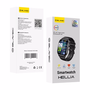 Blavec Smartwatch W-18 Hellia HD AMOLED Voice Call (SWW18-B) musta