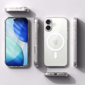Ringke Fusion Magnetic MagSafe Suojakuori iPhone 17:lle - Kirkas