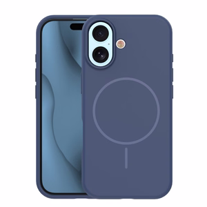 Silikoninen Thin Mag suojakuori iPhone 17 6,3" tummansininen
