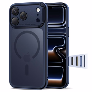 Tech-Protect Magpeak Magsafe CC Suojakuori iPhone 17 Pro:lle - mattainen laivastonsininen