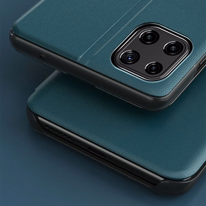 Eco Nahka View Case tyylikäs kirjahylly tyyppi tapauksessa kickstand Samsung Galaxy A22 4G punainen