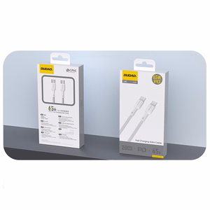 Dudao L9C 65W USB-C - USB-C 2m Kaapeli - Valkoinen