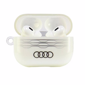 Audi IML Geometric Pattern Suojakuori AirPods Pro 2:lle - valkoinen