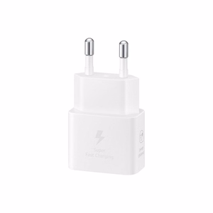Samsung EP-T2510XWEGEU 25W SFC GaN seinalaturi USB-C kaapelilla - valkoinen