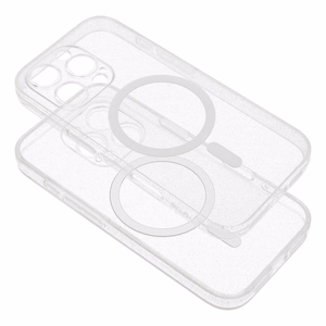 Suojakuori Samsung S25 ULTRA:lle Clear Mag Cover (STR) yhteensopiva MagSafen kanssa läpinäkyvä glitter