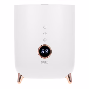 Adler AD 7972 – 23 W ultrasonic humidifier, 4 l tank, 150–300 ml/h, for rooms up to 35 m², white