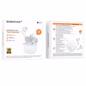 Borofone TWS langattomat kuulokkeet BW88 Deep Rhyme valkoinen