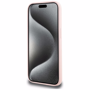 Karl Lagerfeld Silikoninen Karl&Choupette MagSafe Suojakuori iPhone 14 Pro Max:lle - Vaaleanpunainen