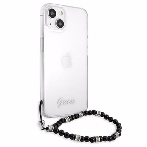 Guess GUHCP13SKPSBK iPhone 13 mini 5.4" läpinäkyvä kovakotelo Musta Pearl