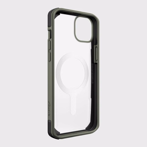Raptic X-Doria Secure Case iPhone 14 Plus MagSafe panssaroitu suojus vihreä