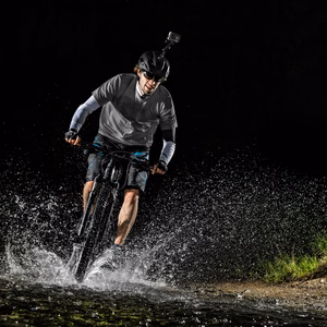 GoPro kypäräkiinnitystarvikkeiden sarja GoPro, DJI, Insta360, SJCam, Eken action-kameroille (GoPro Cycling Helmet Chin Holder)