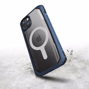Raptic X-Doria Secure Case iPhone 14 Pro Max MagSafe panssaroitu kansi sininen