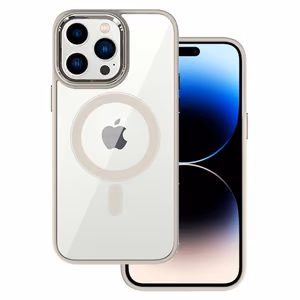 Tel Protect Magnetic Clear Suojakuori iPhone 11 Pro Max:lle Titanium