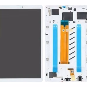LCD-näyttö Samsung T220 Tab A7 Lite 8.7 2021 kosketusnäytöllä ja kehyksellä valkoinen alkuperäinen (service pack)