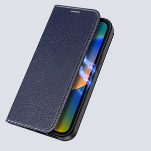 Dux Ducis Skin X2 kotelo iPhone 14 Plus kotelo magneettiläpällä sininen