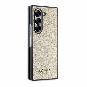 Guess Suojakuori Samsung Z Fold 6:lle GUHCZFD6HGGSHD (HC PU 4G Glitter Script) kultainen