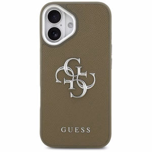 Guess Grained Big 4G Classic Logo -suojakuori iPhone 17 - ruskea