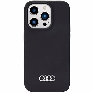 Audi Silikoninen Suojakuori iPhone 14 Pro Max 6.7 musta/musta kova kuori AU-LSRIP14PM-Q3/D1-BK