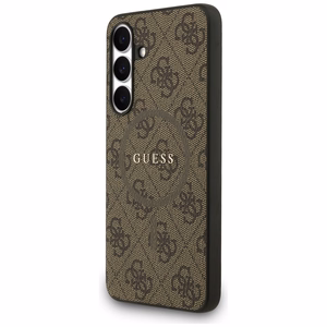 Guess case for Samsung Galaxy S25 FE  HC MAGSAFE PU 4G RING CLASSIC LOGO brown
