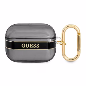 Guess GUAPHHTSK AirPods Pro -suojus musta/musta Hihna-mallisto