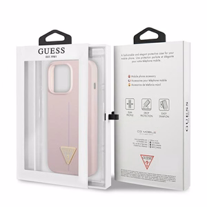 Guess Silicone Triangle Suojakuori iPhone 13 Pro / 13 6.1":lle - Violetti