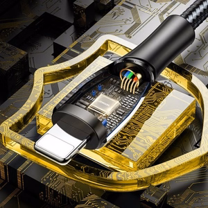 USB-kaapeli Joyroom Mermaid Series musta Type-C 120cm (enintään 5A)