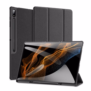 DUX DUCIS DOMO taittuva suojakuori kynälokerolla Samsung Tab S10 Ultra/S9 Ultra/S8 Ultra - musta