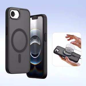 Dux Ducis Lawa Nahkainen Suojakuori iPhone 16e / 17e:lle irrotettavalla magneettisella lompakolla - musta
