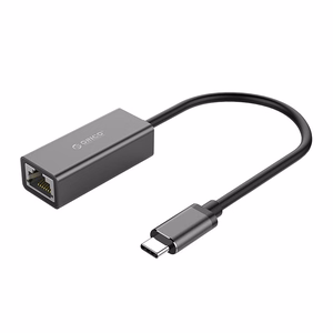 Orico XC-R45-V1 verkkosovitin USB-C–RJ45, Gigabit Ethernet, 1 Gbps – musta