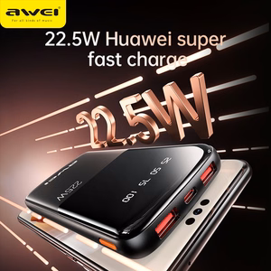 External battery Power Bank Awei P10K 22.5W 10000mAh black