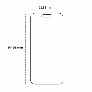 Tempered glass 2,5D for iPhone 15 Pro Max 6,7"