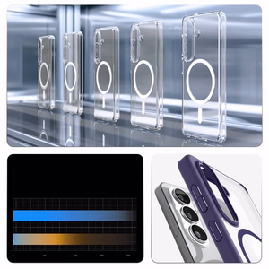 Spigen Ultra Hybrid Mag MagSafe Case for Samsung Galaxy S26+ - Clear Navy Blue