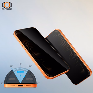 Tel Protect Dust-Free Easy Fit Privacy Full Glue 6D karkaistu lasi Iphone 16 musta