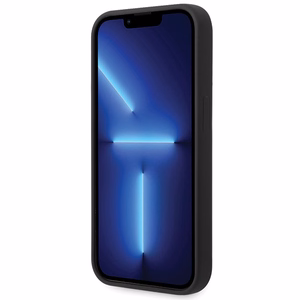 BMW Silikoninen Metal Logo Suojakuori iPhone 15 Pro:lle - musta