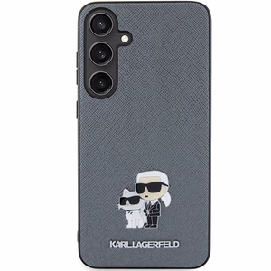 Karl Lagerfeld Saffiano KC Pin kovakuori Samsung Galaxy S24 Plus:lle - harmaa
