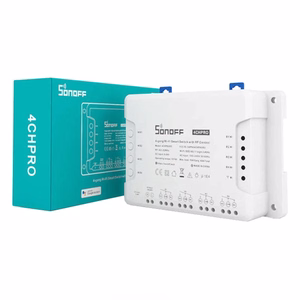 SONOFF älykäs 4-kanavainen kytkin Wi-Fi RF433MHz-ohjauksella