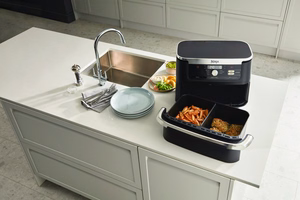 Ninja Foodi FlexDrawer AF500EU – kaksialueinen kiertoilmakypsennin, 2470 W, 10.4 l, musta