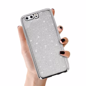 Elektro Glitter Suojakuori Huawei P10:lle - hopeinen