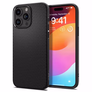 Spigen Liquid Air iPhone 15 Pro Suojakuori - Matta Musta