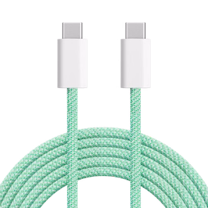Krüger&Matz Basic USB-C–USB-C-kaapeli, 100 W, 1,5 m, vihreä