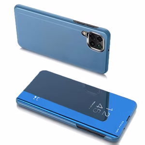 Clear View Kotelo kansi Samsung Galaxy A22 4G sininen