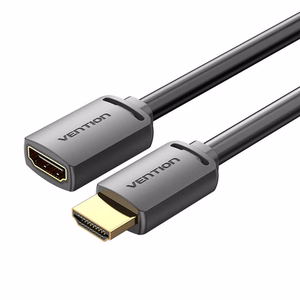 HDMI 2.0 uros - HDMI 2.0 naaras jatkojohto Vention AHCBH 2m, 4K 60Hz, (musta)
