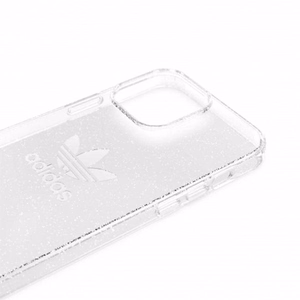 Adidas OR Suojaava selkeä tapaus Glitter iPhone 13 Pro Max - läpinäkyvä hopea - läpinäkyvä hopea