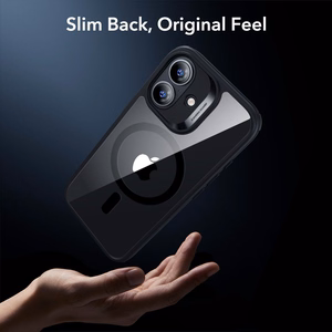 ESR Classic Hybrid MagSafe + Tempered Glass Set for iPhone 17 - Clear Black