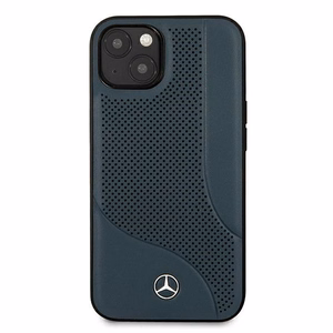 Mercedes Nahka rei'itetty alue Kotelo iPhone 13 mini - laivastonsininen