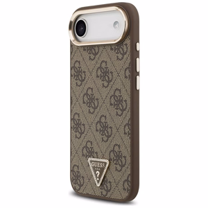 Guess 4G Triangle Logo MagSafe Suojakuori iPhone Airille - ruskea ja kultainen